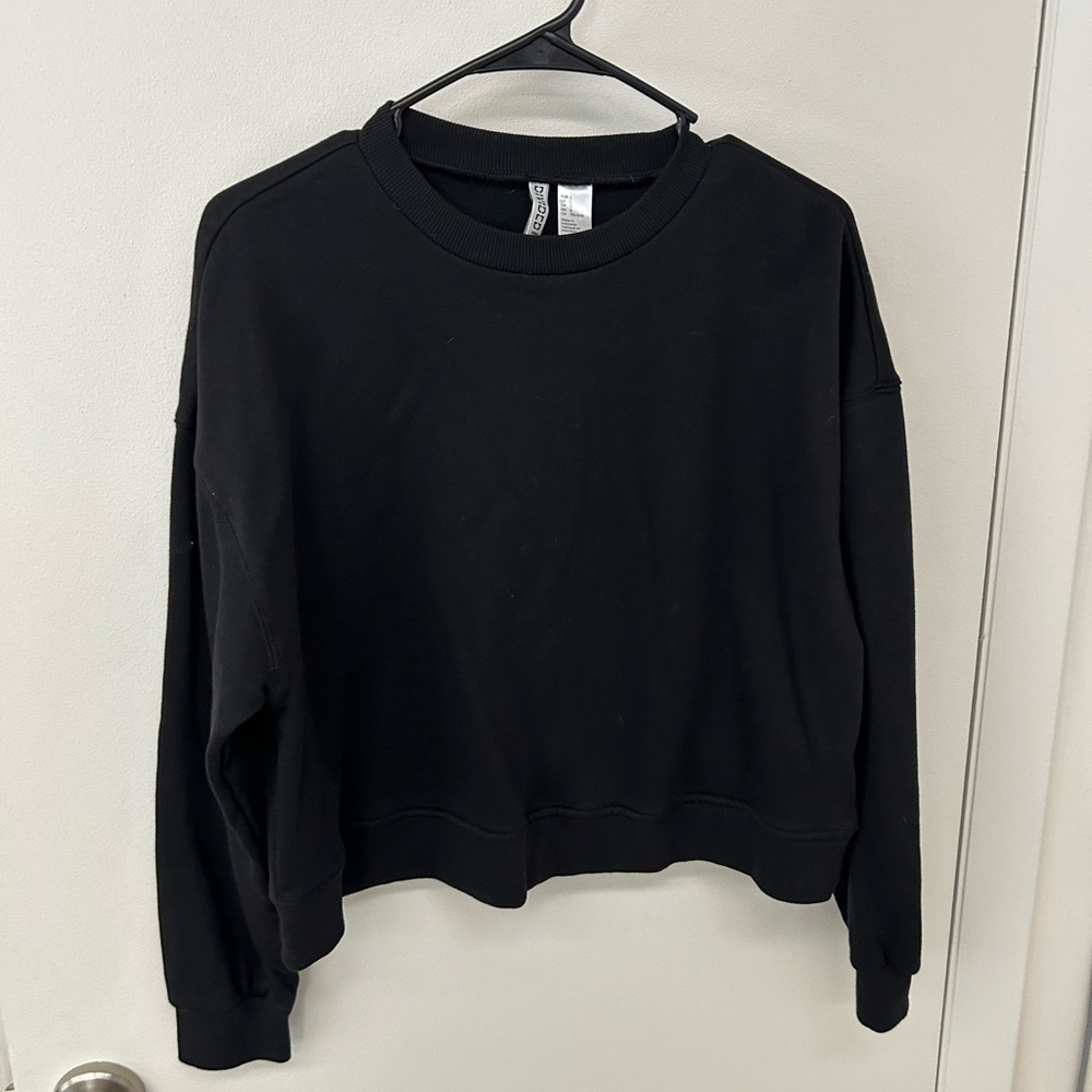 H&M Black Oversized Long Sleeve Sweatshirt